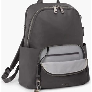 Tumi Rosie Nylon Backpack Charco Gray